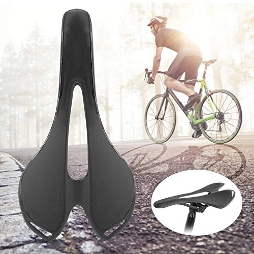 Mountain Bike Seat : Bike Cushion, Saddle, Full Carbon Fiber Black for Cycling Bike