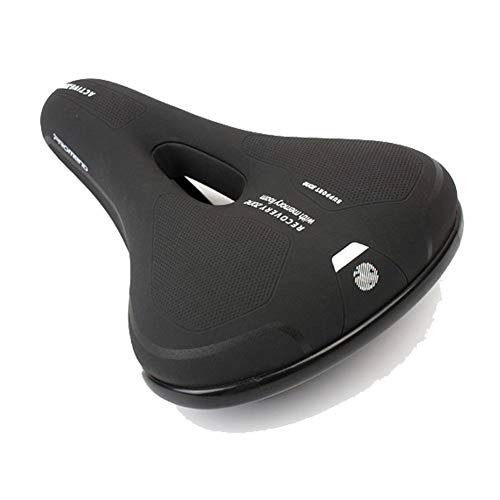 Mountain Bike Seat : Bike Saddle Bicycle Saddle Soft MTB Bike Seat Comfortable Foam Saddle Cushion Pad Thicken Wide Mountain Road Bike Bicycle Parts Racing Saddle