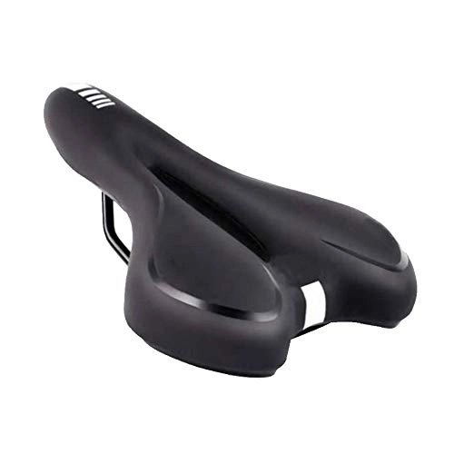 Mountain Bike Seat : Bike Saddle, Comfortable Bicycle Saddle with Rain Protection Men Women, Silicone Gel Bike Saddle for Bicycles, Mtb, City Bikes, Racing Bikes, Black