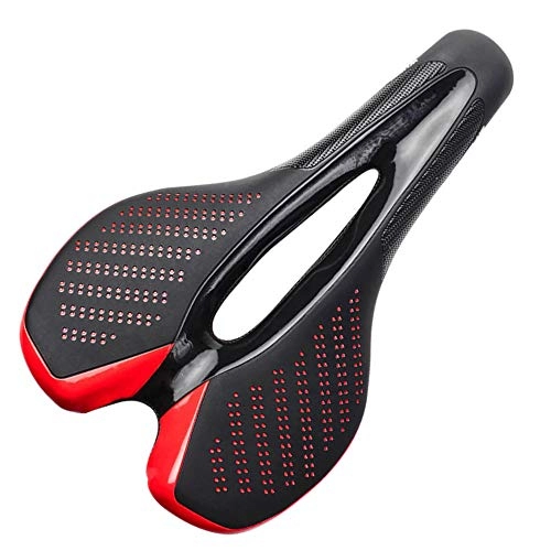 Mountain Bike Seat : Bike Saddles Men, Bicycle Seats Comfort Non-slip Retro Compatible With Mountain Seats And With Mountain Bike Saddles, Red