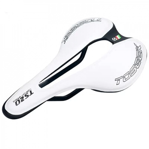 Mountain Bike Seat : Bike Seat Bicycle Saddle Road Bike Seat Widened Hollow Saddle Mountain Bike Seat Cushion Shock Absorption Comfortable Bicycle Accessories Bike Saddle (Color : White)