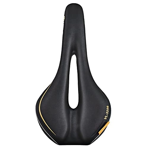 Mountain Bike Seat : Bike Seat Bicycle Saddle Selle MTB Mountain Bike Saddle Comfortable Seat Cycling Super-soft Cushion Seatstay Parts 319g Only Bike Saddle (Color : 1)