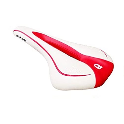 Mountain Bike Seat : Bike Seat Bike Saddle Bicycle Seat Shock-Absorbing Memory Foam Bicycle Seat Bicycle Bike Mtb Saddle Cushion Seat Cover Pad Comfort Road Mountain (Color : Red)