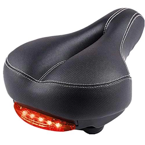 Mountain Bike Seat : Bike Seat Cushion Bike Seat Cover Padded Bicycle Seat Saddle With Taillights Self-Propelled Saddle For Mountain Bikes With Lights Bicycle Seat Bag Accessories