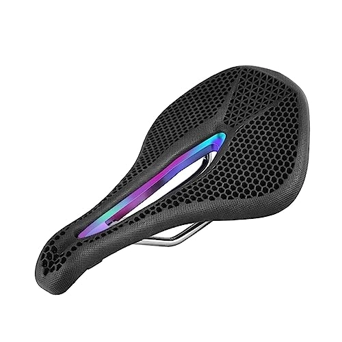 Mountain Bike Seat : Bike Seat Saddle Replacement Wide Waterproof Road Bike Road Riding Mountain Trekking for Long Tour Less Pressure Soft Cushion Pad Bike Saddle, multicolor