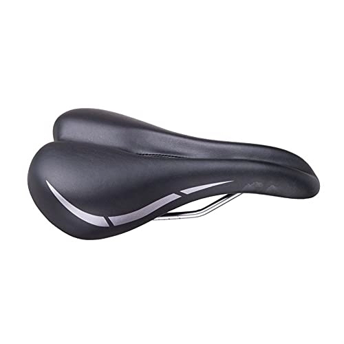 Mountain Bike Seat : Bike Seat Saddles Bicycle Saddle Soft Comfortable Hollow Breathable City Bike Large Cushion Thicken Wide Mountain Bike Shockproof Cycling Seat