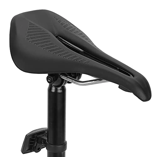 Mountain Bike Seat : Bnineteenteam Bike Saddle, 1180 Mountain Bicycle Hollow Saddle Silicone Cushion Microfiber Leather Comfortable