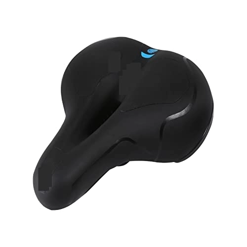 Mountain Bike Seat : Breathable Bike Saddle Big Butt Cushion Leather Surface Seat Mountain Bicycle Shock Absorbing Hollow Cushion Bicycle Accessories
