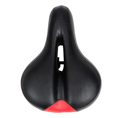 Mountain Bike Seat : CHE^ZUO BICYCLE SADDLE Cycle Saddles Universal Cushion Ultra-Soft Ass Car Seat F, 270 * 200Mm Red and Black