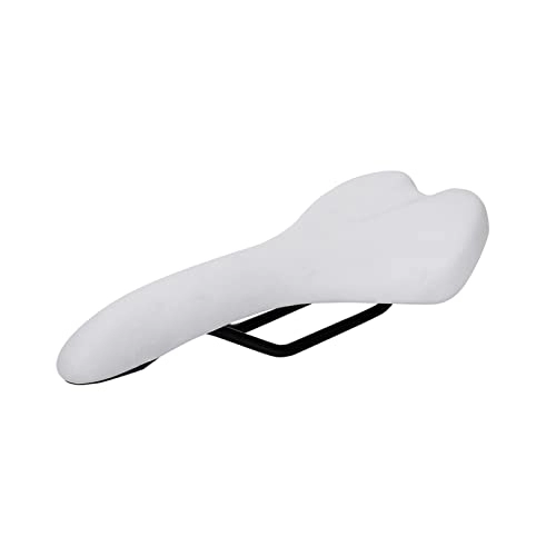 Mountain Bike Seat : Dedbol White Mountain Road Bike Saddle Seat Comfortable Shockproof Cycling Bicycle Cushion Fit For Road Bikes Or Fixed Gear Bicycles