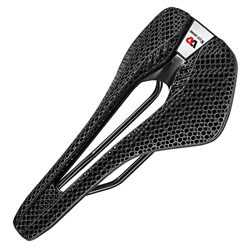 Mountain Bike Seat : dsfen Bike Seat Lightweight 3D Bicycle Saddle Cushion for MTB Road Bike Cycling Comfortable Honeycomb Cushion