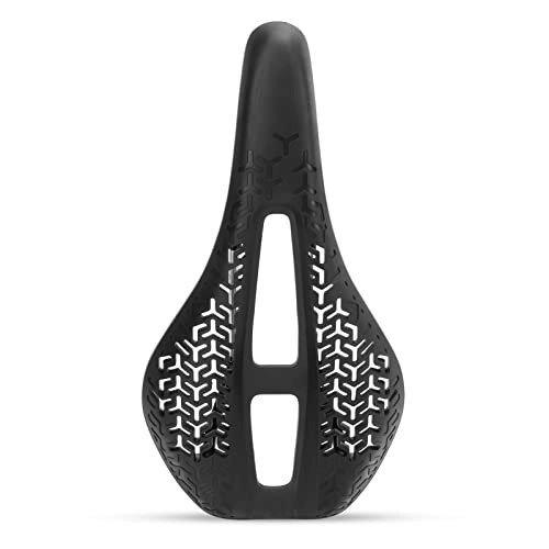 Mountain Bike Seat : EVTSCAN Bike Saddle, for More Comfortable Miles, Seat Cutout Design, Pressure Relief, Width 157 mm, Lightweight Nylon and Glass Fiber, Steel Rails, for Road Bike, Mountain Bike