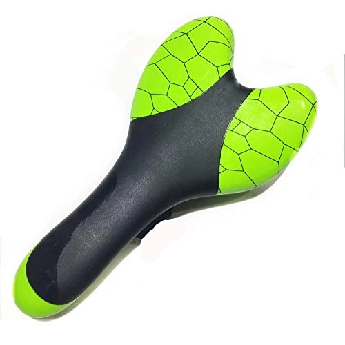 Mountain Bike Seat : Exercise Bike Seat, Bicycle Saddle Comfort Ergonomic Padded Leather Non-slip Ntichoc Compatible With Mountain Seats And With Mountain Bike Saddles, Green-27.5x14.5cm