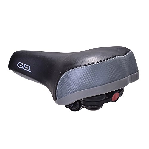 Mountain Bike Seat : Filmer "Touren and CTB Gel Saddle - Black / Silver