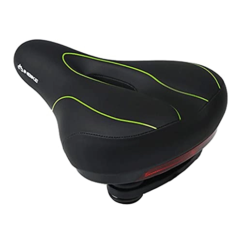 Mountain Bike Seat : FYTVHVB Bicycle Seat Cushion With Tail Light Widened Comfortable Saddle Ergonomic Seat Replacement Suitable For Mountain Bike And Road Bike With Installation Tools