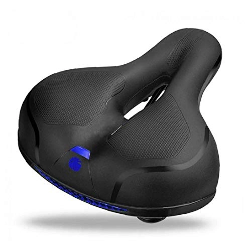 Mountain Bike Seat : Gel Bike Seat Bicycle Saddle Comfort Cycle Saddle Wide Cushion Pad Waterproof for Women Men Fits Mtb Mountain Bike Road Bike Spinning Exercise Bikes Blue