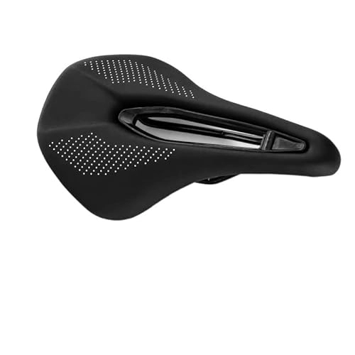 Mountain Bike Seat : GFMODE Bicycle Seat Saddle Mtb Road Bike steel Saddles Mountain Bike Racing Saddle Pu Breathable Soft Comfortable Seat Cushio (Color : 143MM)