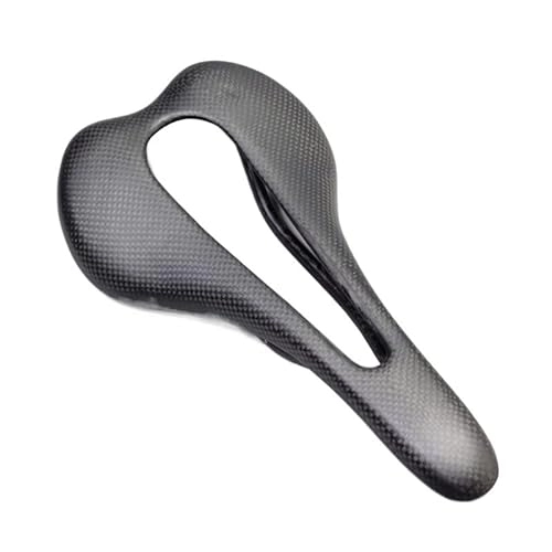 Mountain Bike Seat : GFMODE Full Carbon Fiber Bicycle Saddle MTB Mountain Road Bike Carbon Saddle Seat 3K Matte Bike cushion Cycling Parts 275 * 147mm