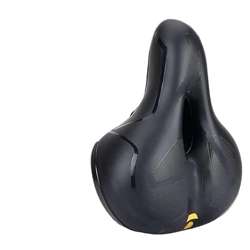 Mountain Bike Seat : GFMODE MTB Bicycle Saddle Seat Big Butt Bicycle Road Cycle Saddle Mountain Bike Gel Seat Shock Absorber Wide Comfortable Accessories (Color : YW)