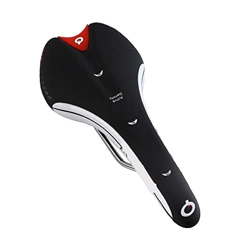 Mountain Bike Seat : GFMODE Road Mountain Bike Lightweight Seat Steel Bow Waterproof Pressure-resistant Bicycle Hollow Comfortable Cycling Saddle (Color : A5-5)