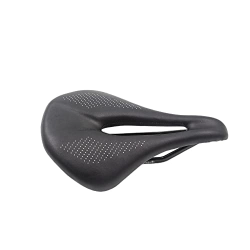 Mountain Bike Seat : GFMODE Ultralight 3K leather carbon fiber bicycle saddle road / mountain bike bicycle saddle bicycle seat cushion 240 * 143 / 155 (Color : 240-155)