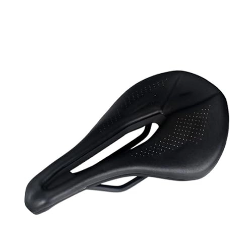 Mountain Bike Seat : GFMODE Women Bicycle Saddle Ultralight Soft Seat Comfortable Breathable Bike Cushion Road Mountain Bike Saddle Cycling Parts (Color : Black)