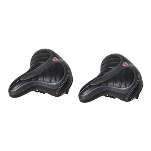 Mountain Bike Seat : Happyyami 2pcs Mtb Seat Mat Bicycle Saddle Bike Seat Mat Bike Cushion Pu Seat Mat Car Seat Mountain Bike