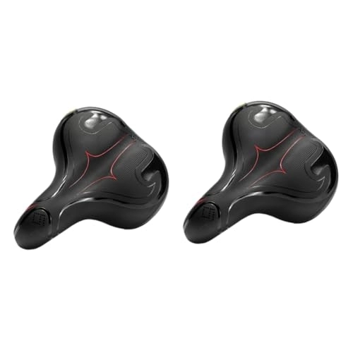 Mountain Bike Seat : Happyyami Ergonomic Bike Saddle 2 Pcs Bicycle Seat Cycling Equipment Mountain Bike Comfortable Bike Seat