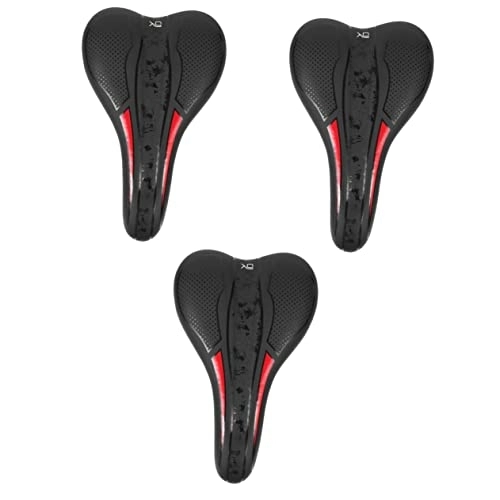 Mountain Bike Seat : INOOMP 3pcs mountain bike saddle bike seats for women bike cushion exercise bike saddle thickened bike saddles bike part bike seats cushion man Tricycle comfortable polyurethane gel