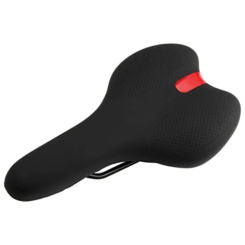 Mountain Bike Seat : JINPENGRAN Bicycle Saddle, Bicycle Saddle Mountain Bike Road Bike Bicycle Seat Cover Leather Saddle Cushion Comfortable for Men And Women Riding, A