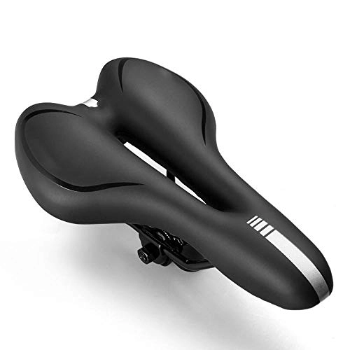 Mountain Bike Seat : Keai Bicycle seat Mountain Bike damping comfort spinning silicone saddle seat cushion 28 * 16cm