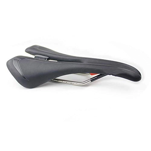 Mountain Bike Seat : Keai Bicycle seat Mountain bike titanium bow breathable Comfort Hollow saddle 270 * 155mm