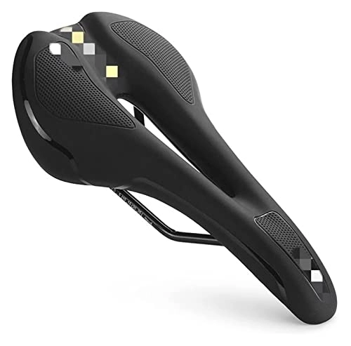 Mountain Bike Seat : KUAIKUAI Bicycle Saddle Cycling Saddle Hollow Middle Hole Breathable Waterproof Comfortable Seat Outdoor Sports Road Mountain Bike Cushion Compatible With Men (Color : F)