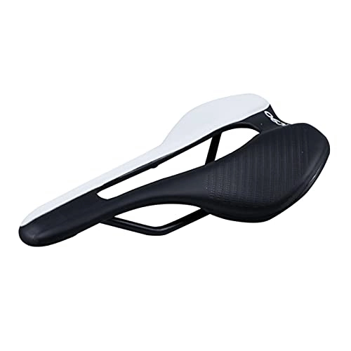 Mountain Bike Seat : LAKYT Bike Saddle Bicycle Saddle Comfort Road MTB Mountain Bike Cycling Saddle Seat Cushion Bike Saddle Pad Bike Seat (Color : Black and White)