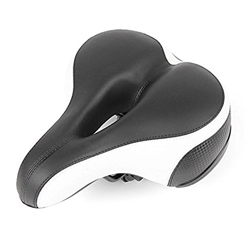 Mountain Bike Seat : LKXHarleya Extremely Comfortable Padded Bicycle Seat soft Memory Foam Dual Shock Absorbing breathable middle hole Bike Seat