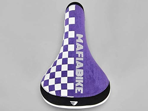 Mountain Bike Seat : Mafia Bikes Checkerboard Seat Purple