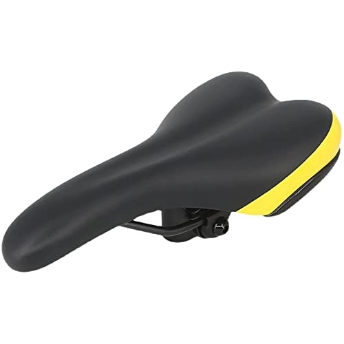 Mountain Bike Seat : MBROS Mountain Bike Seat Cushion, Thickened Saddle, Ergonomic Design Seat Cushion, Dirt Resistant, Breathable, for Mountain Bike (Color : Yellow)