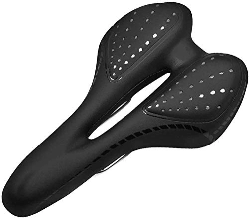 Mountain Bike Seat : MGE Universal Silicone Saddle For Bicycle, Hollow Seat For Mountain Bike, Soft And Comfortable (Color : A)
