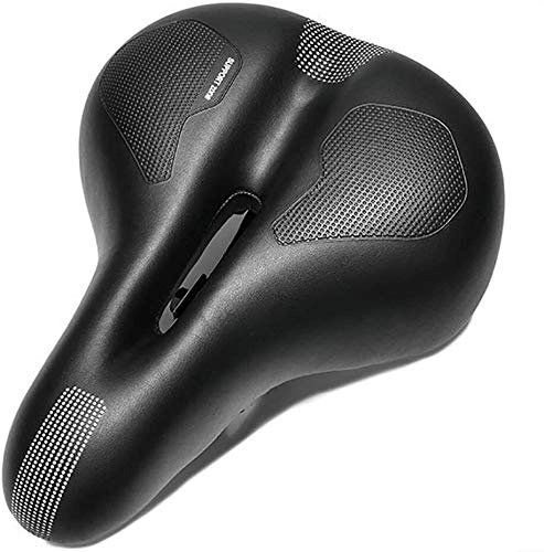 Mountain Bike Seat : MGIZLJJ Bicycle Seat, Comfort Bike Saddle with Memory Foam, with Central Relief Zone and Ergonomics Design Fit for Road Bike and Mountain Bike / Exercise Bike / Road Bike Seats