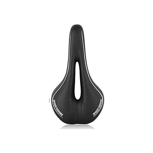 Mountain Bike Seat : MGYXK Bike Seat Silicone Gel Bicycle Saddle Seat MTB Road Bike Seat Breathable Hollow Mountain Bike Seat Racing Cycling Saddle Cushion Bike Saddle (Color : Black)