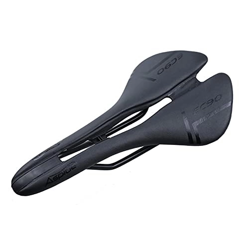 Mountain Bike Seat : MIAGO Carbon bicycle seat Bike Saddle Silicone Cushion Full Leather PU Soft Leather Surface Silica Filled Gel Cycling Seat Shockproof Bicycle Saddle 2021