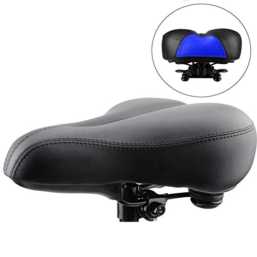 Mountain Bike Seat : Milnnare Bike Seat Pad Extra Soft Breathable Outdoor Bicycle Cycling Gel Saddle Cushion - Black Blue