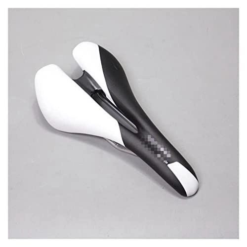 Mountain Bike Seat : Mizuho 2019 Bike Steel Rail Sillin Cojines Hollow Design27.-130MM Bicycle Saddle Bike Seat Men Cycling Cushion Mountain Bike (Color : White Black)