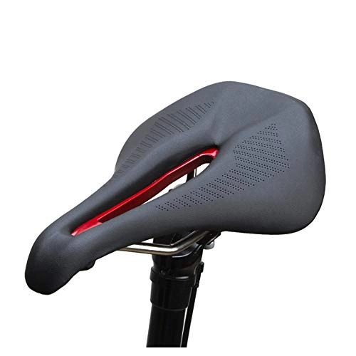 Mountain Bike Seat : MMRLY Mountain road bicycle seat cushion long hollow breathable comfortable cushion