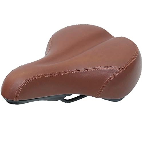 Mountain Bike Seat : MOMIN Bike Saddle Professional Bicycle Seat Soft Cushion Saddle Electric Bicycle Thickening Accessories Seat Cushion Mountain Bike (Color : Brown, Size : 25x19cm)