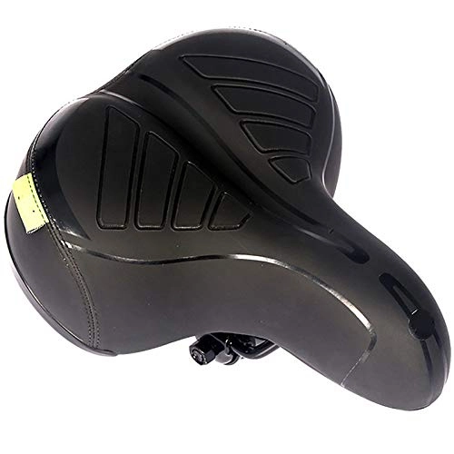 Mountain Bike Seat : MOMIN Bike Saddle Professional Comfortable Breathable Bicycle Saddle Mountain Bike Seat Thickened Seat Cushion Mountain Bike (Color : Black, Size : 25x20cm)