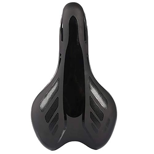 Mountain Bike Seat : MOMIN Bike Saddle Professional Comfortable Breathable Bike Saddle for Men Women with Padded Bike Seat Fits Mountain Bike (Color : Black, Size : 29x18x7.5cm)