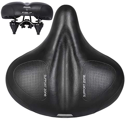 Mountain Bike Seat : Most Comfortable Bicycle Seat, with impact springs, comfortable padded breathable bicycle saddle, unisex suitable for sports and outdoor bikes
