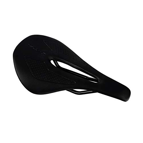 Mountain Bike Seat : Mountain Bike Cushion, Bike Seat Cover Bicycle Saddle Silicone Cushion PU Leather Surface Gel Comfortable Bicycle Seat Shockproof Bicycle Saddle Bicycle Saddle Cushion (Color : Black)