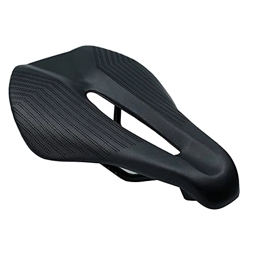 Mountain Bike Seat : Mountain Bike Saddle Breathable Cushion Cover Road Bike Thickened Soft Cycling Seat Mat Streamline Riding Bicycle Saddle Seat (Color : As shown)